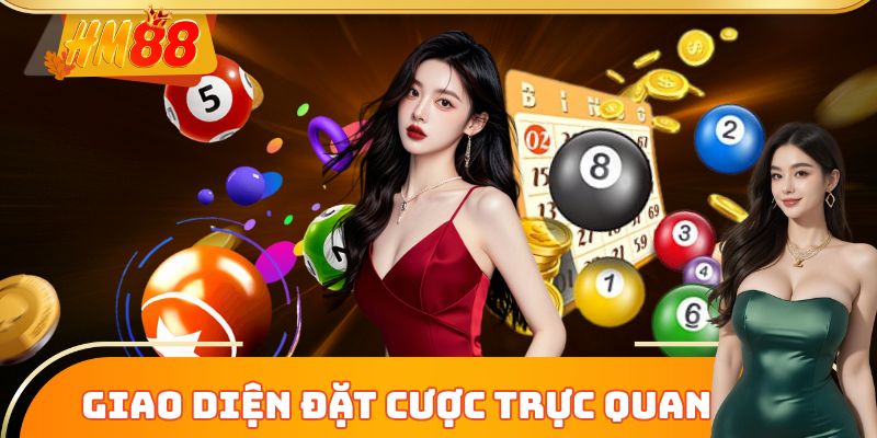 Giao diện xổ số trực quan